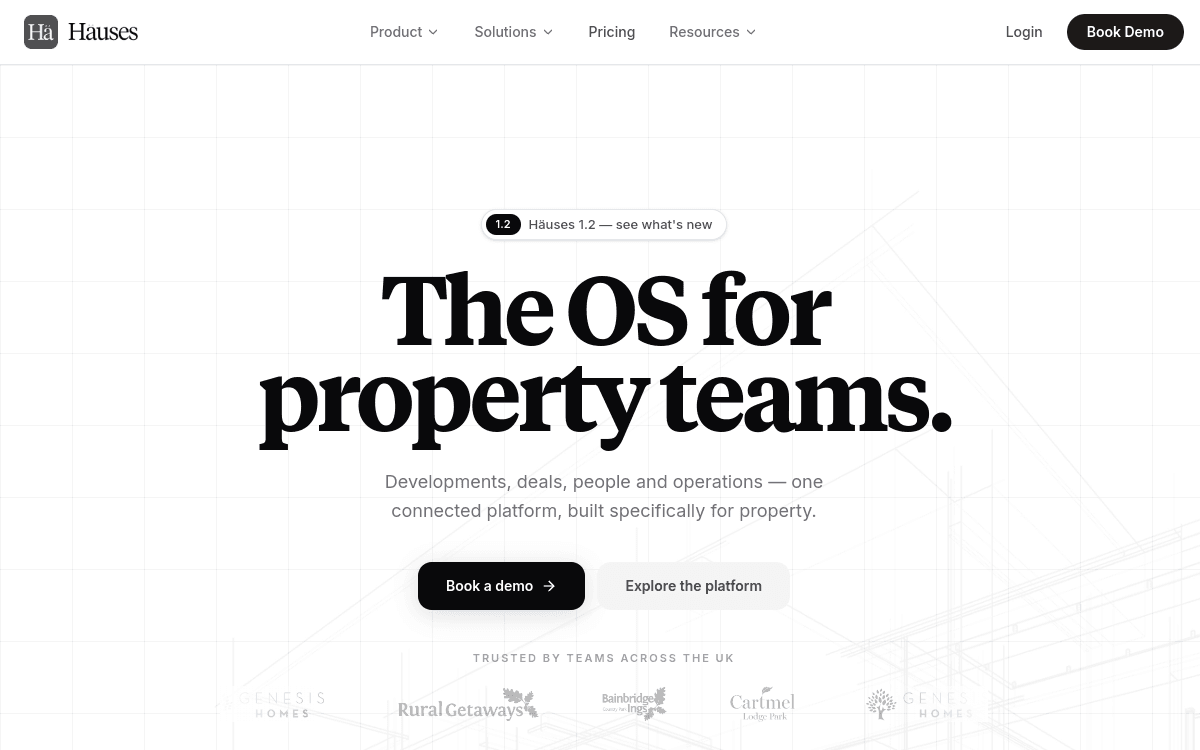 Howses website preview