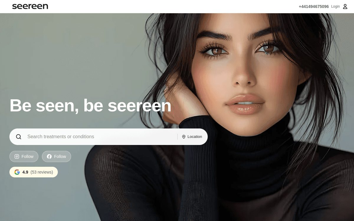 Seereen website preview